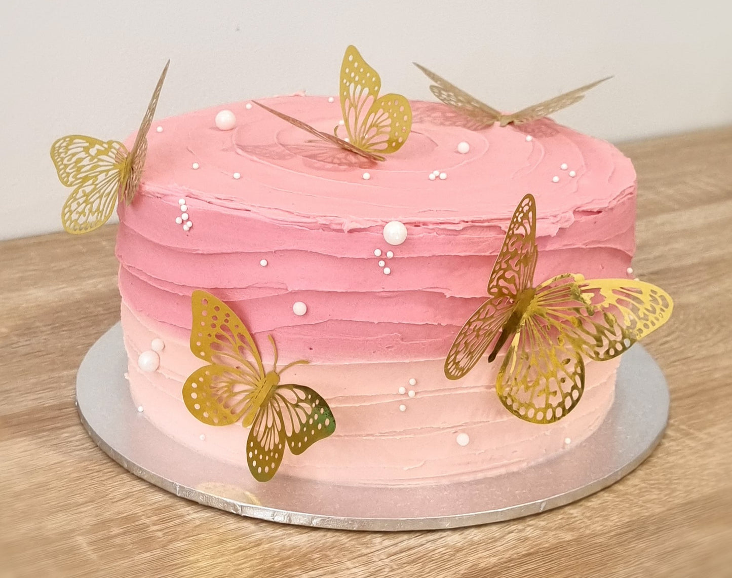 Ombre Butterfly Cake