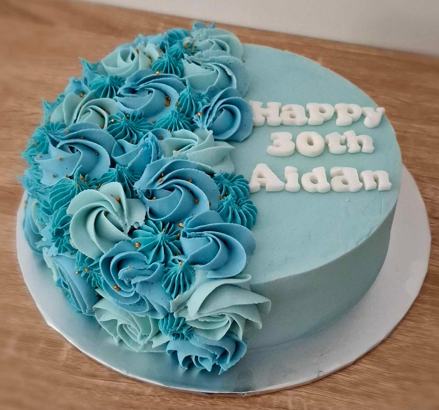 Decorated Half Round Cake