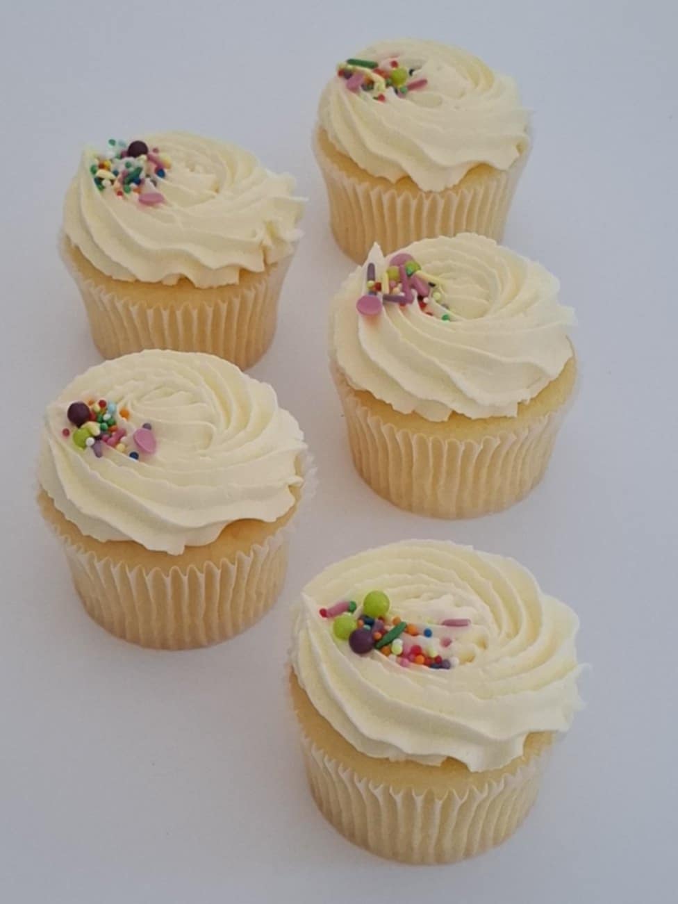 Vanilla Sprinkle Cupcakes